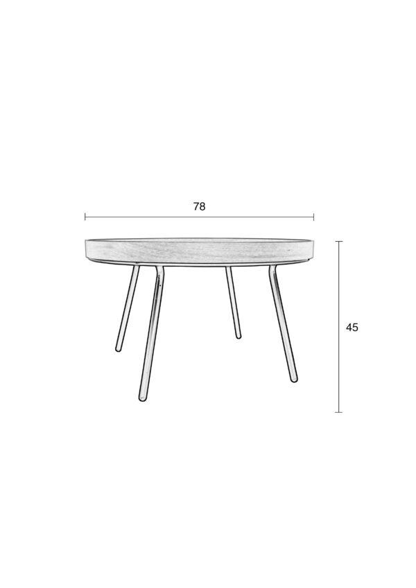 Oak Tray coffee or side table - Image 16
