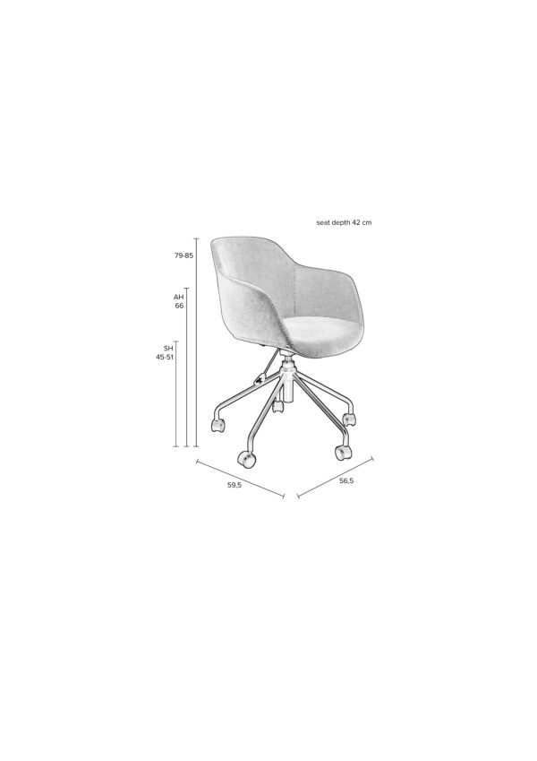 OFFICE CHAIR JUNZO RIB - Image 7