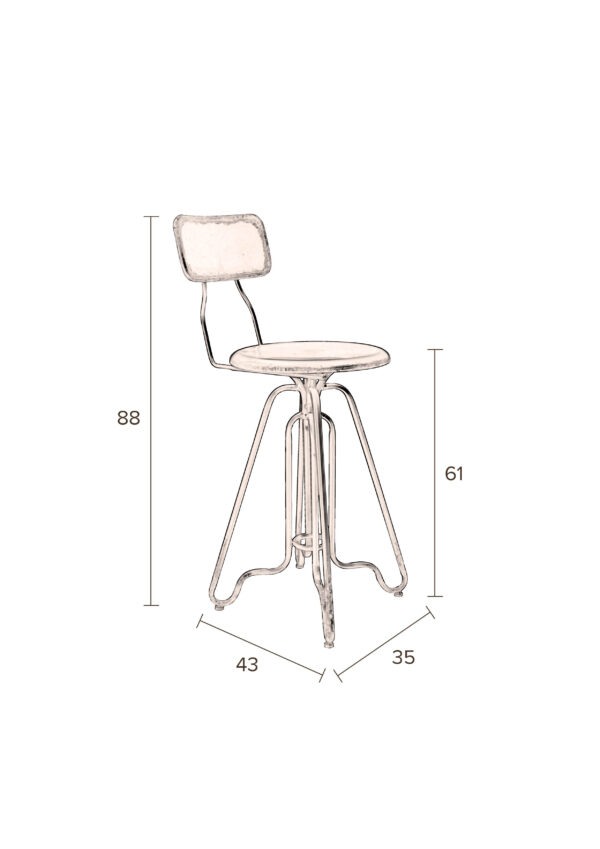 Ovid counter stool - Image 9