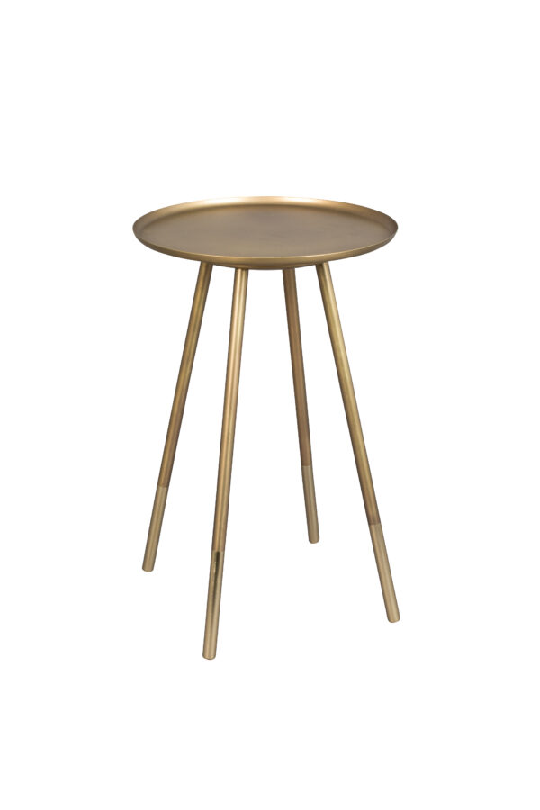 Eliot side table brass antique