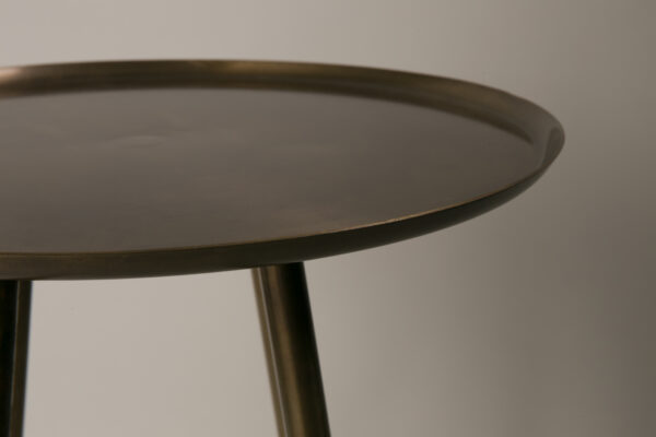 Eliot side table brass antique - Image 3