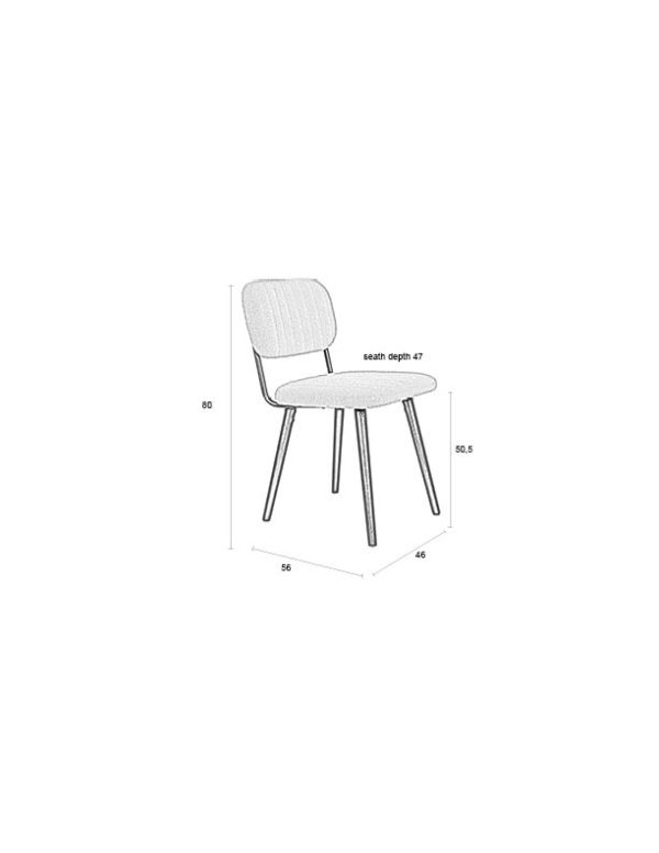 Chair Jake Off White Bouclé - Image 11