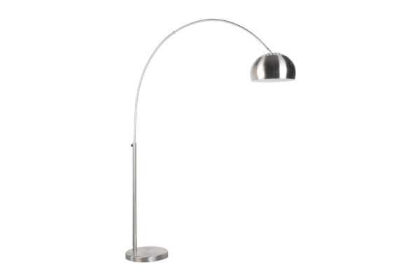 FLOOR LAMP METAL BOW SILVER