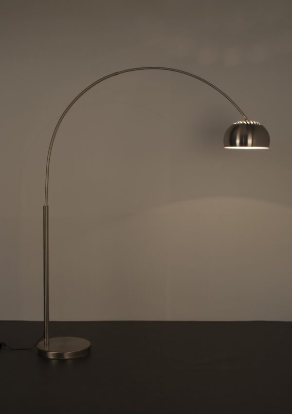 FLOOR LAMP METAL BOW SILVER - Image 3