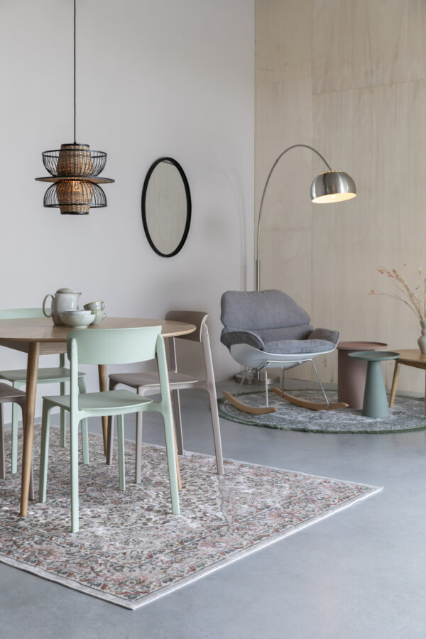 FLOOR LAMP METAL BOW SILVER - Image 9