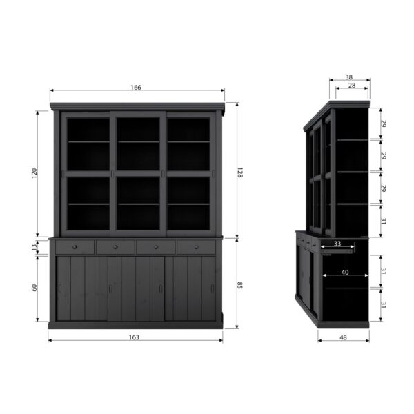Lagos large showcabinet - Image 10