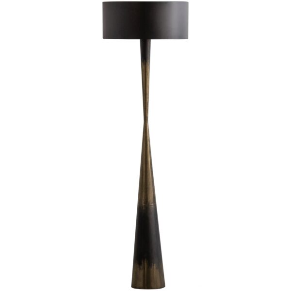 Blackout too floor lamp metal blackbrass