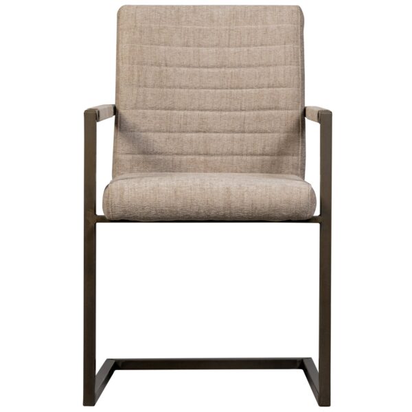 Bas dining chair woven fabric sand melange - Image 5