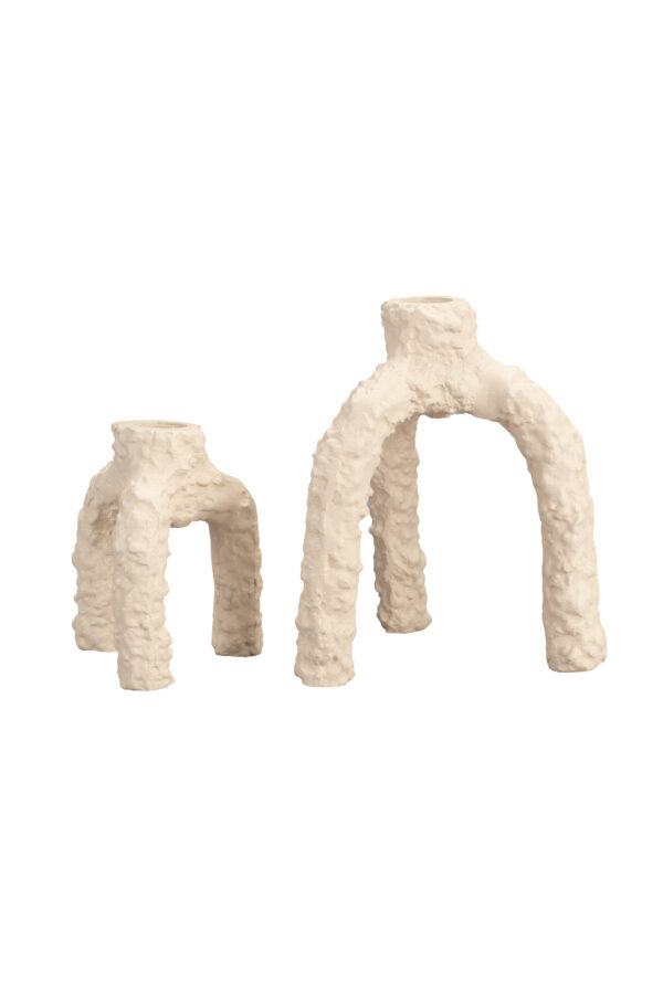 Candle Holder L Cruz Beige - Image 2