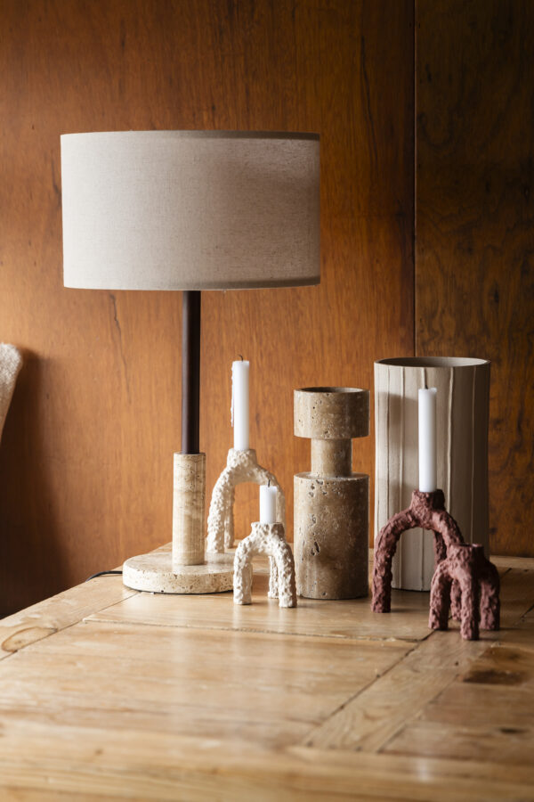Candle Holder L Cruz Beige - Image 3