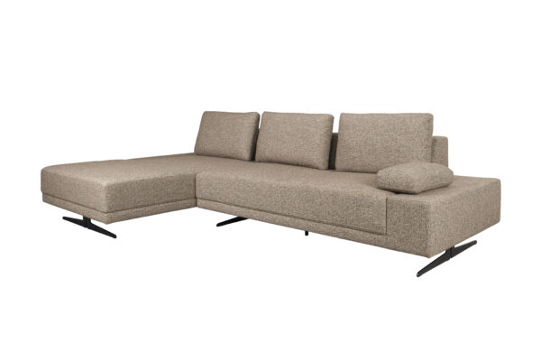Sofa Shelly Cinnamon Right Chaise Lounge/Left /Off-White - Image 3