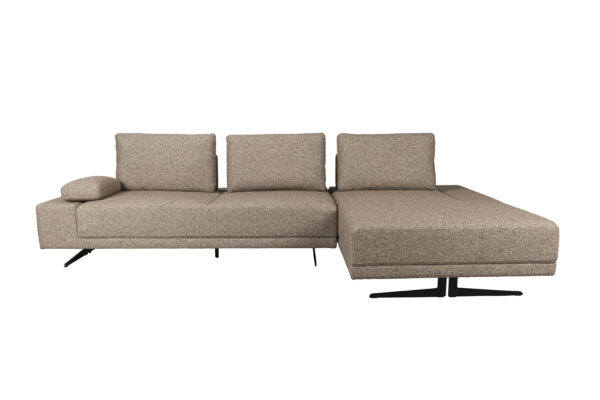 Sofa Shelly Cinnamon Right Chaise Lounge/Left /Off-White - Image 4