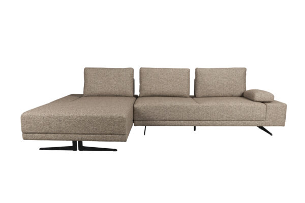 Sofa Shelly Cinnamon Right Chaise Lounge/Left /Off-White