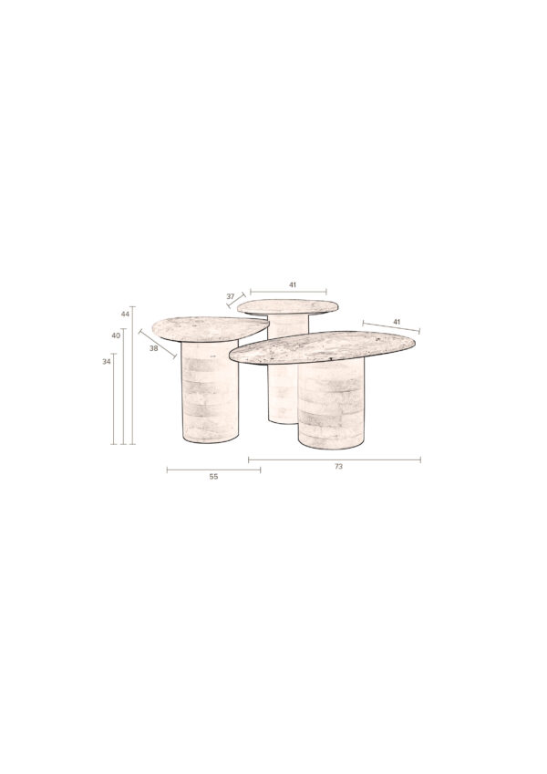 Side Table Suki (Set of 3) - Image 10