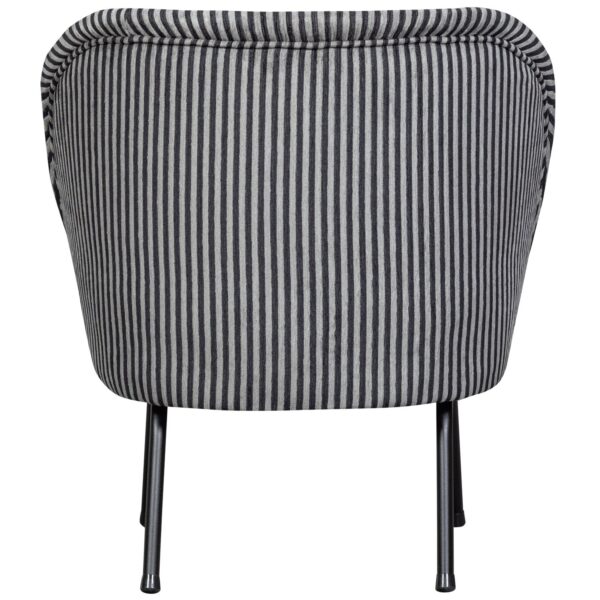 Vogue armchair stripe black/gray - Image 2