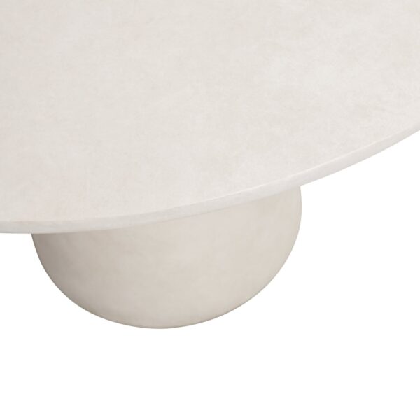 DAMON DINING TABLE WHITE 76xØ100 - Image 2