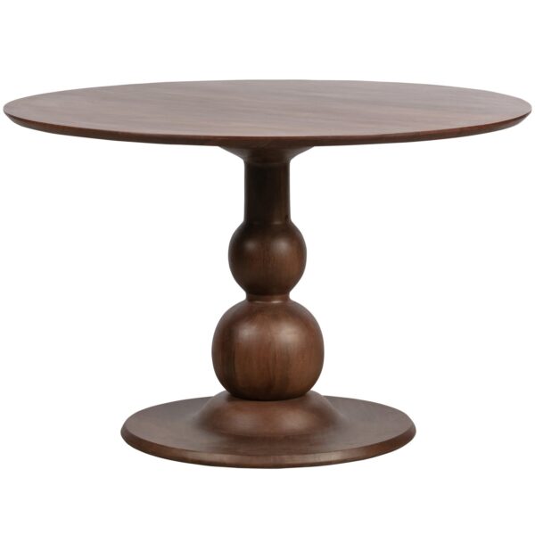 BLANCO DINING TABLE Ø120CM MANGO BLACK/MANGO WALNUT - Image 6