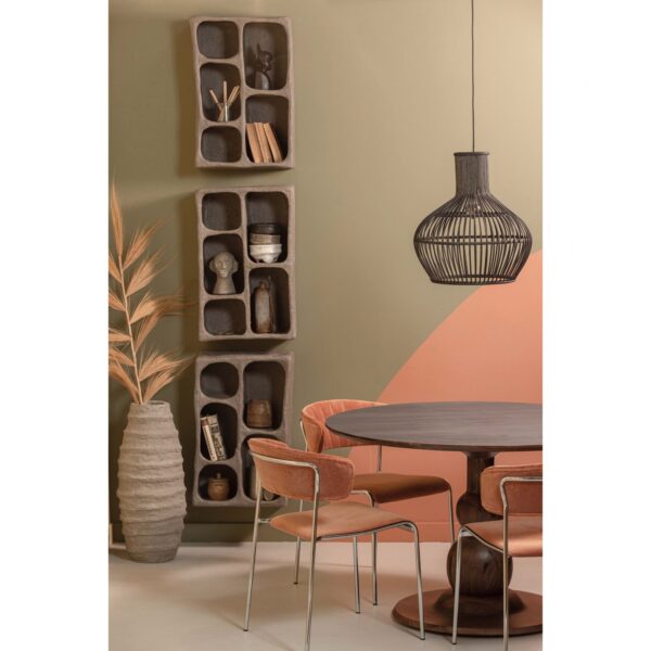 BLANCO DINING TABLE Ø120CM MANGO BLACK/MANGO WALNUT - Image 8