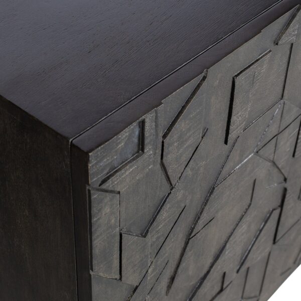 COUNTER SIDEBOARD WOOD BLACK - Image 9