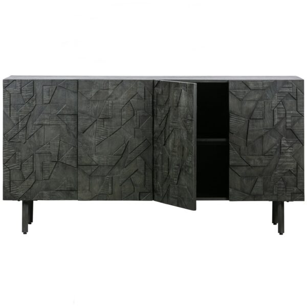 COUNTER SIDEBOARD WOOD BLACK - Image 2