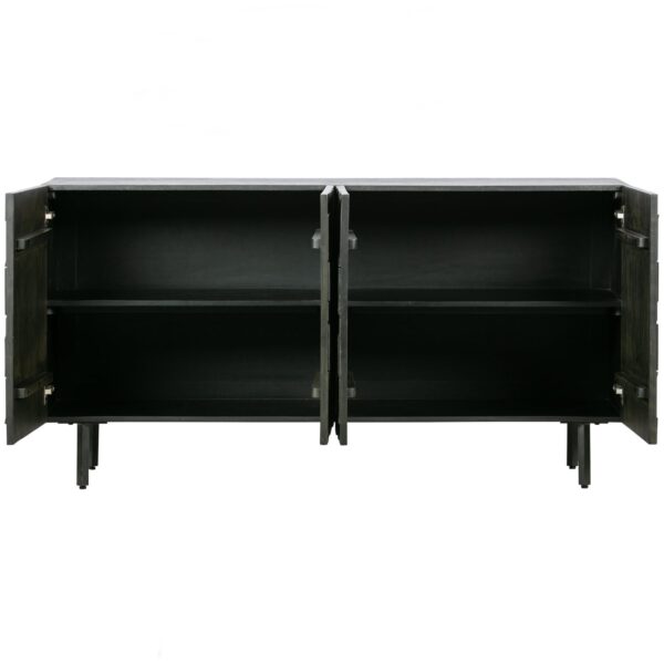 COUNTER SIDEBOARD WOOD BLACK - Image 3