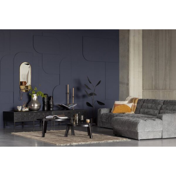 BEQUEST COFFEE TABLE / TV UNIT WOOD BLACK 120 CM - Image 8