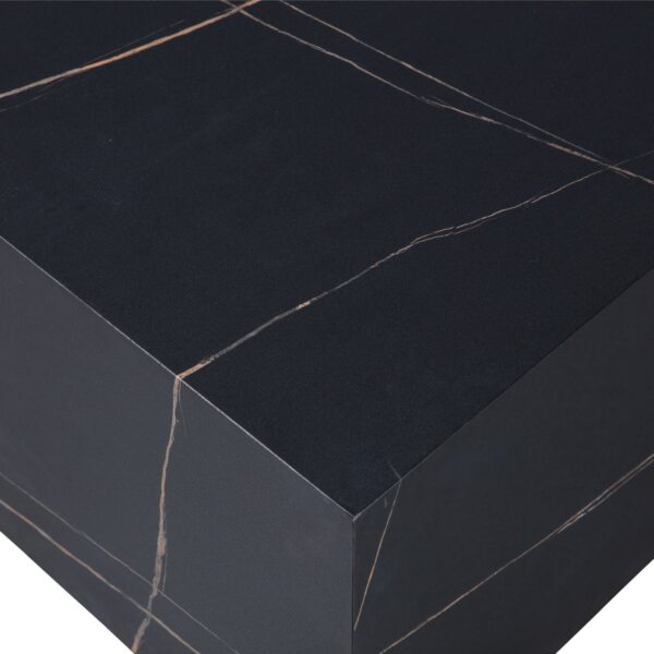 BENJI COFFEETABLE MARMERLOOK BLACK 60x60 - Image 5