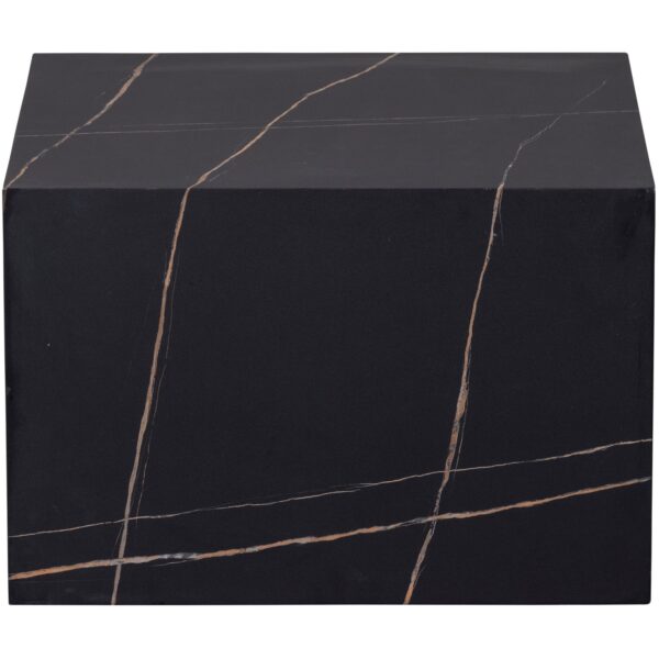 BENJI COFFEETABLE MARMERLOOK BLACK 60x60