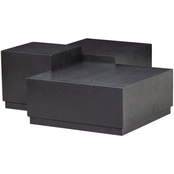 SET OF 3 - PIM SIDETABLE WOOD BLACK