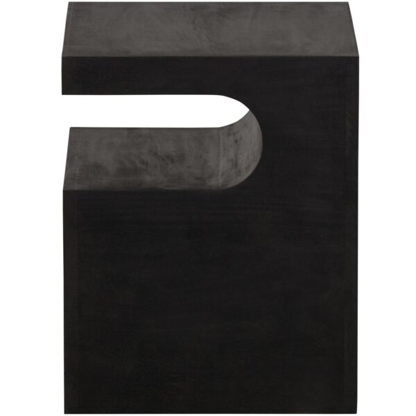 TOMA SIDE TABLE MANGO WOOD BLACK - Image 9