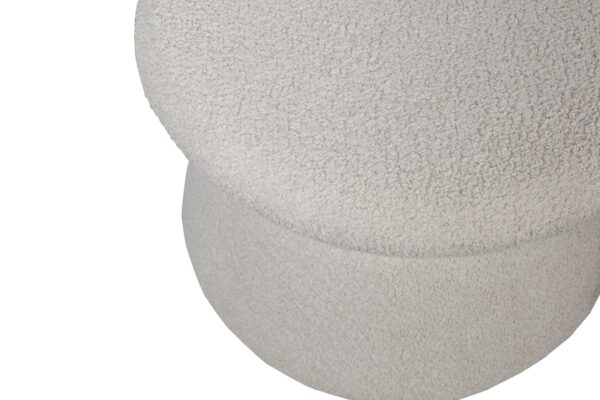 ROWAN STOOL WITH WIDE TOP BOUCLÉ NATURAL - Image 2