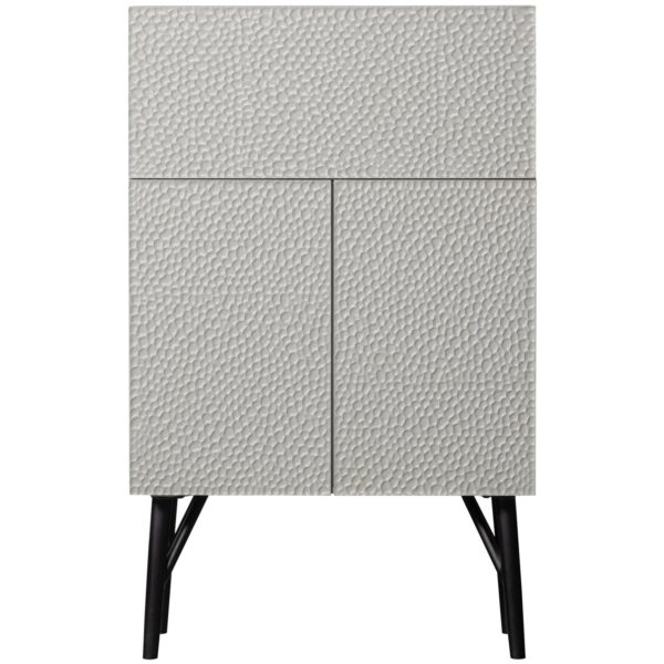 CARVED ORGANIC BAR CABINET MIST