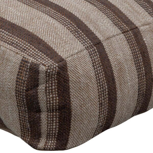 STROOK POUF CREAM/GREY 60x60x25CM - Image 3