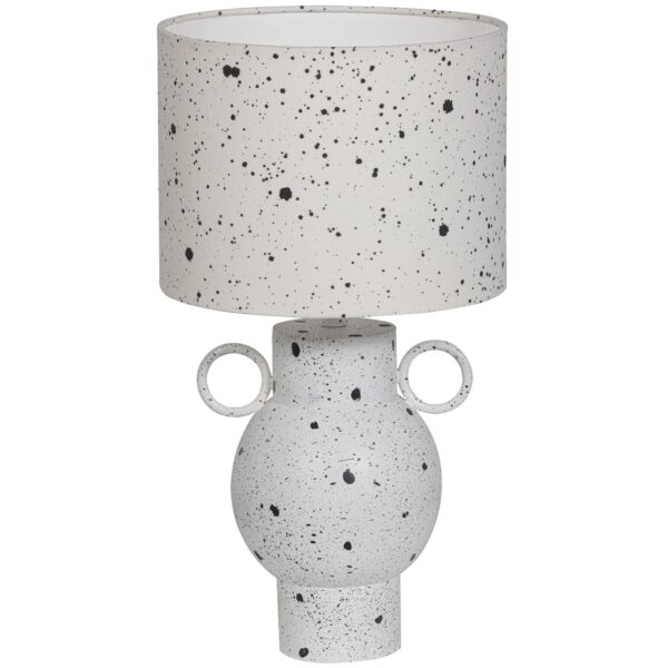 HOED TABLE LAMP METAL WHITE/BLACK