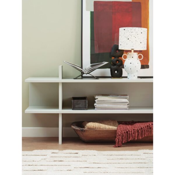 HOED TABLE LAMP METAL WHITE/BLACK - Image 4