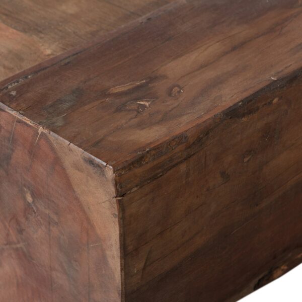 CUNO COFFEE TABLE LOW WOOD DARK BROWN - Image 2