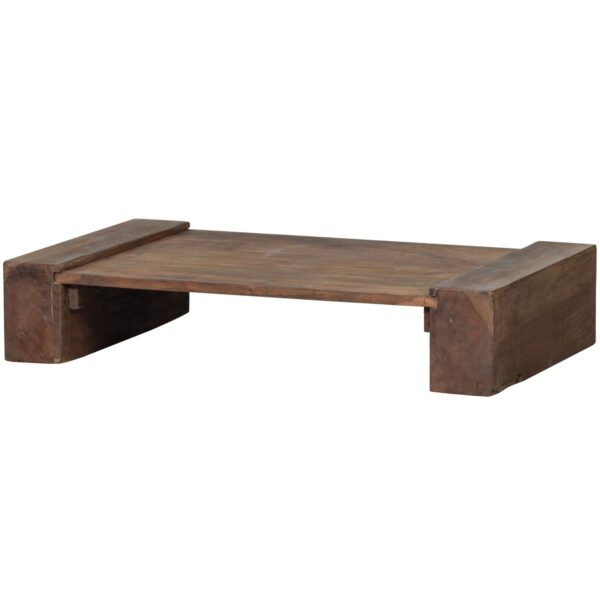 CUNO COFFEE TABLE LOW WOOD DARK BROWN - Image 4