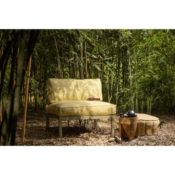 SET - SNOOZE SEAT/BACK GARDEN CUSHION 90CM OCHRE - Image 3