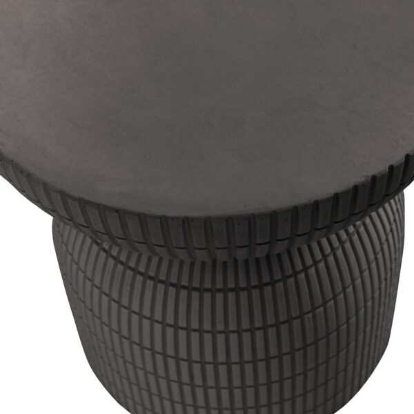 SAMSON COFFEE TABLE CONCRETE LOOK COFFEE 44xØ37CM - Image 2
