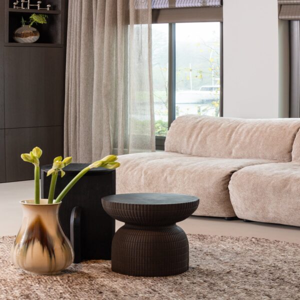 SAMSON COFFEE TABLE CONCRETE LOOK COFFEE 44xØ37CM - Image 4