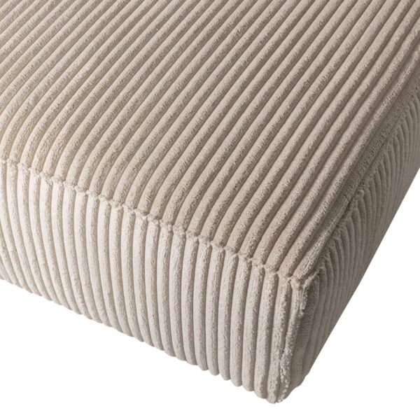 BEAN CHAISE LONGUE RIGHT HEFTY RIBCORD TRAVERTIN - Image 4