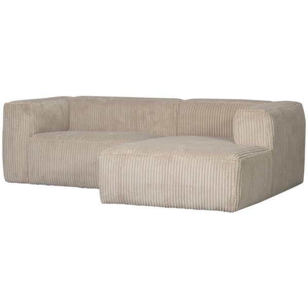 BEAN CHAISE LONGUE RIGHT HEFTY RIBCORD TRAVERTIN - Image 5