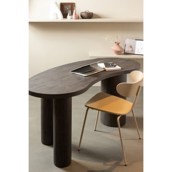 MAAN ORGANIC SIDETABLE/DESK MDF DARK BROWN - Image 2
