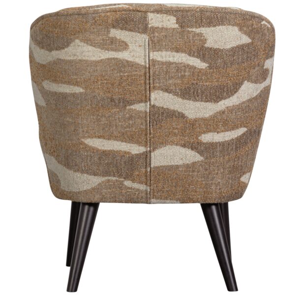 SARA ARMCHAIR WOVEN FABRIC CAMOUFLAGE PATTERN GREEN - Image 7