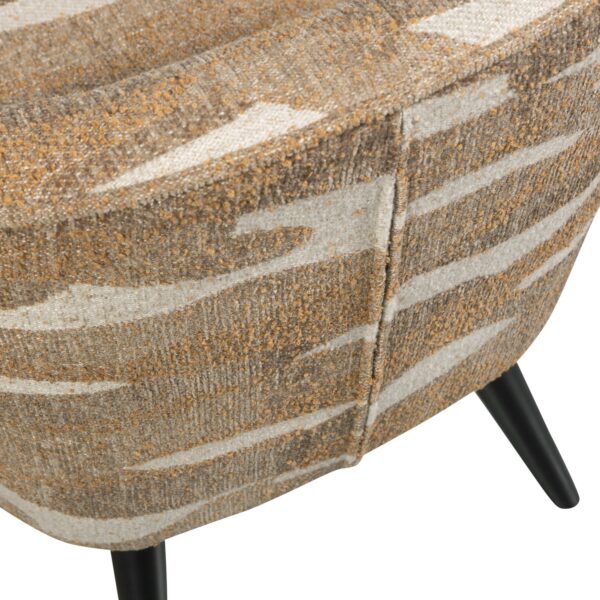 SARA ARMCHAIR WOVEN FABRIC CAMOUFLAGE PATTERN GREEN - Image 5
