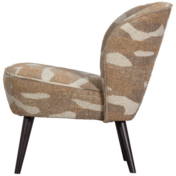 SARA ARMCHAIR WOVEN FABRIC CAMOUFLAGE PATTERN GREEN - Image 3
