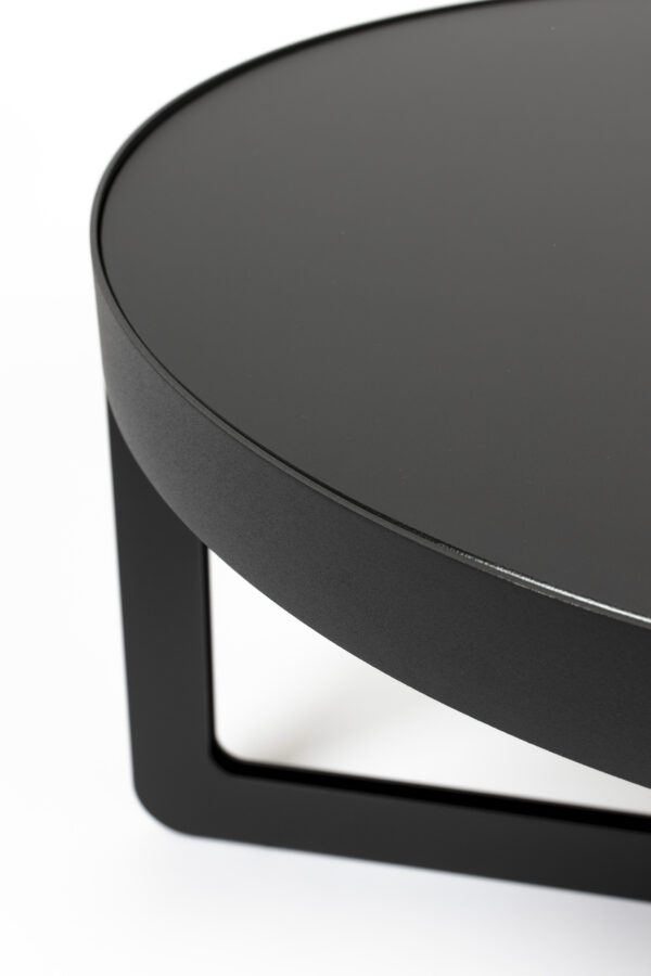 Coffee Table Centre Oval Beige/Black - Image 9