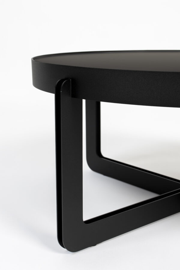 Coffee Table Centre Round Black/Beige - Image 3