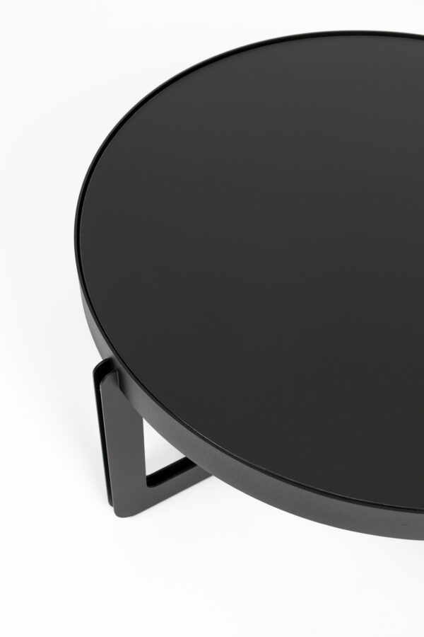 Coffee Table Centre Round Black/Beige - Image 4