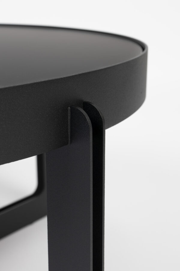 Coffee Table Centre Round Black/Beige - Image 5